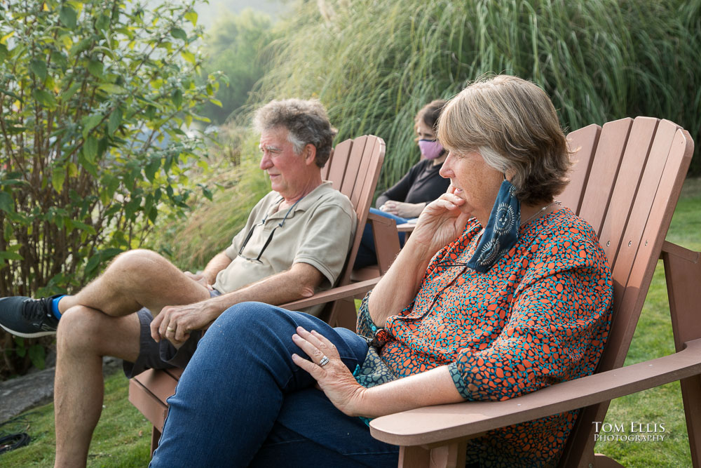 Smoky Seattle area wedding rehearsal on Vashon Island.  Tom Ellis Photography