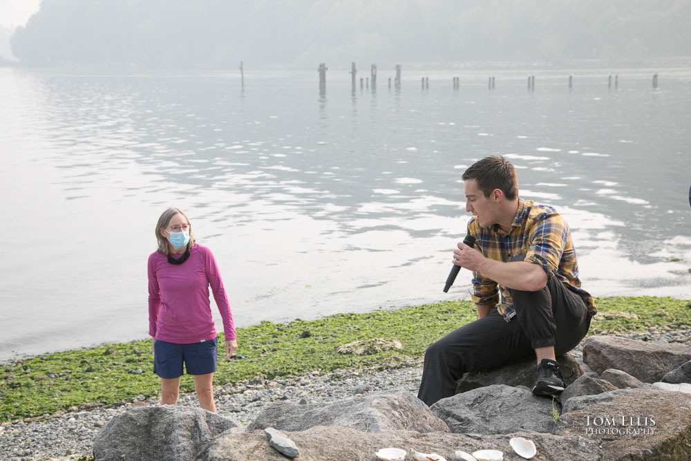 Smoky Seattle area wedding rehearsal on Vashon Island.  Tom Ellis Photography