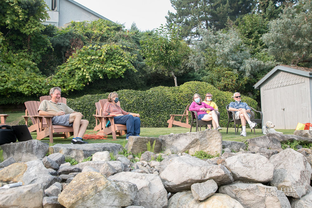 Smoky Seattle area wedding rehearsal on Vashon Island.  Tom Ellis Photography