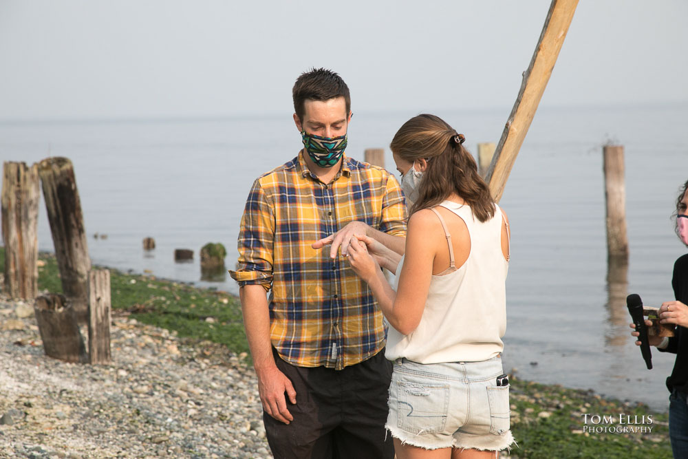 Smoky Seattle area wedding rehearsal on Vashon Island.  Tom Ellis Photography