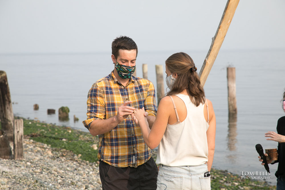 Smoky Seattle area wedding rehearsal on Vashon Island.  Tom Ellis Photography