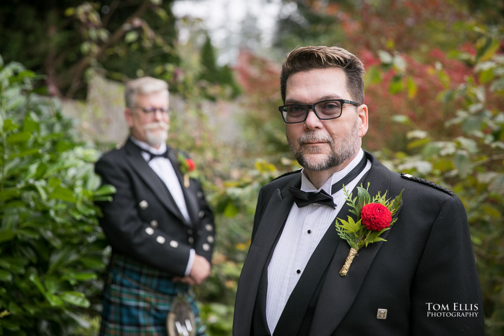 The two grooms. Sensational Seattle same-sex LGBTQ wedding. Tom Ellis Photography, Seattle Wedding Photographer