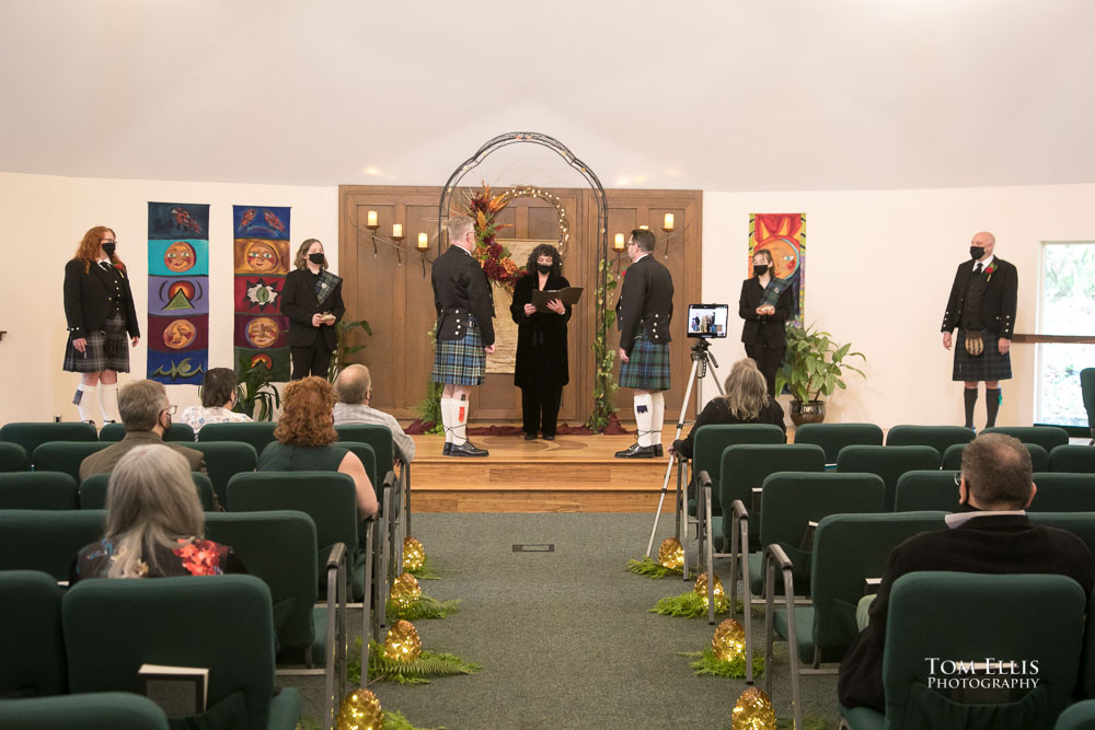 The wedding ceremony. Sensational Seattle same-sex LGBTQ wedding. Tom Ellis Photography, Seattle Wedding Photographer