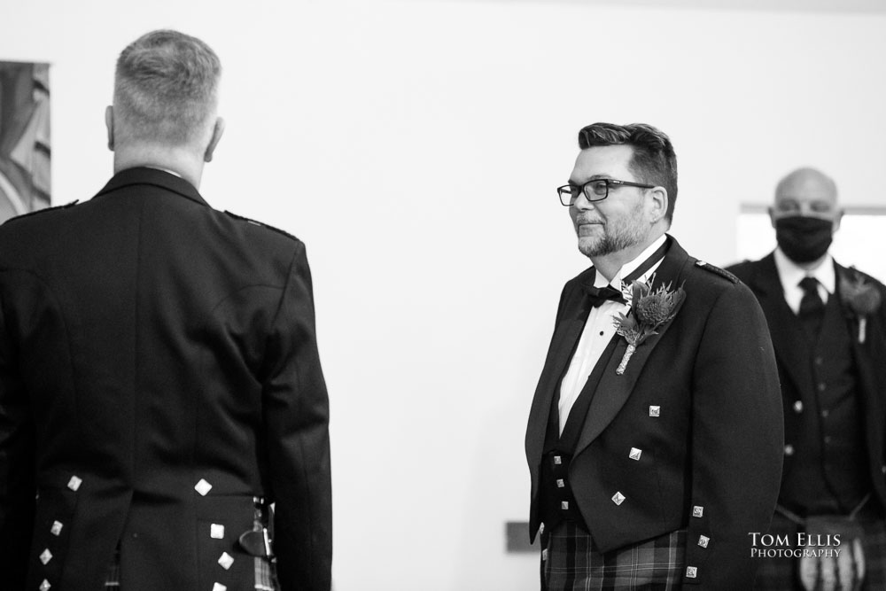 The wedding ceremony. Sensational Seattle same-sex LGBTQ wedding. Tom Ellis Photography, Seattle Wedding Photographer