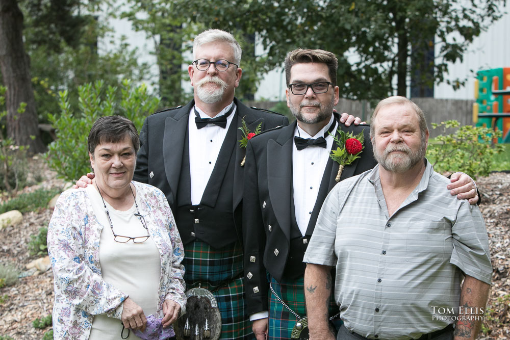 The reception picnic. Sensational Seattle same-sex LGBTQ wedding. Tom Ellis Photography, Seattle Wedding Photographer