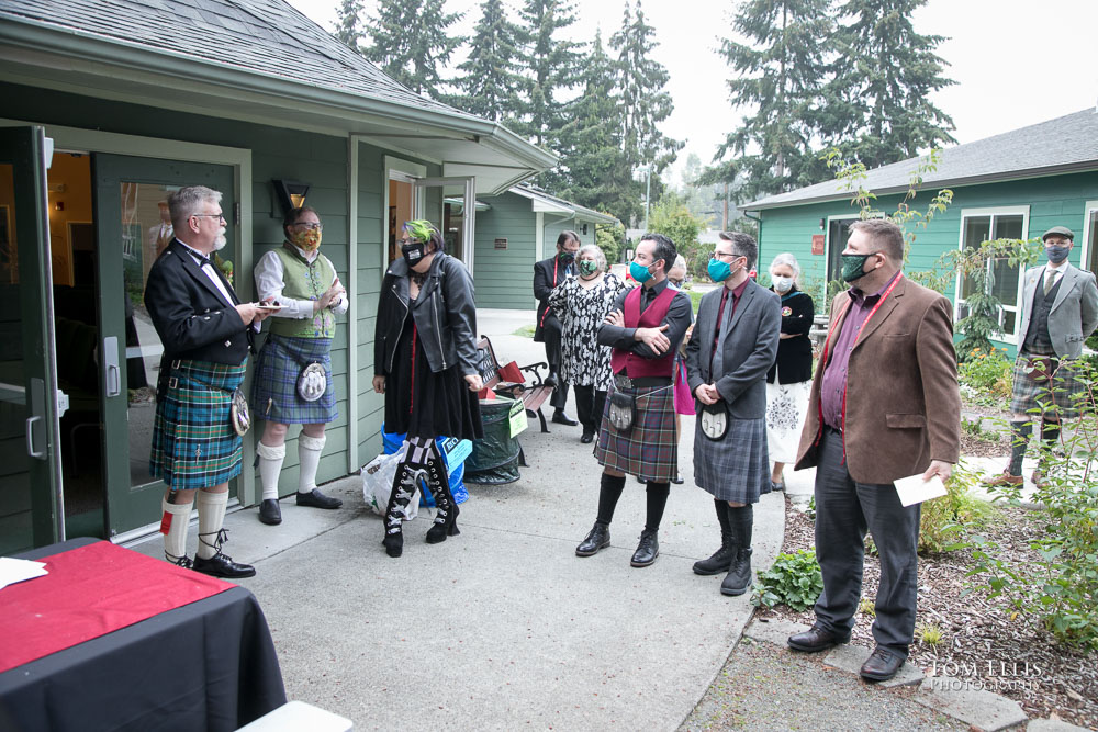 The reception picnic. Sensational Seattle same-sex LGBTQ wedding. Tom Ellis Photography, Seattle Wedding Photographer