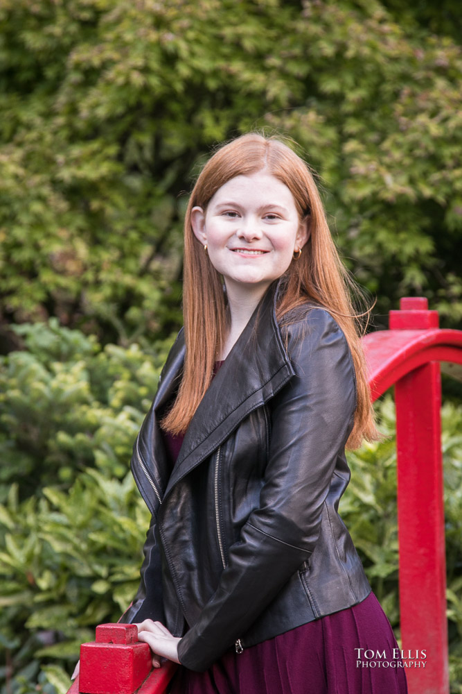 Seattle high school senior photography session at the Kubota Garden. Tom Ellis Photography, Seattle senior photographer