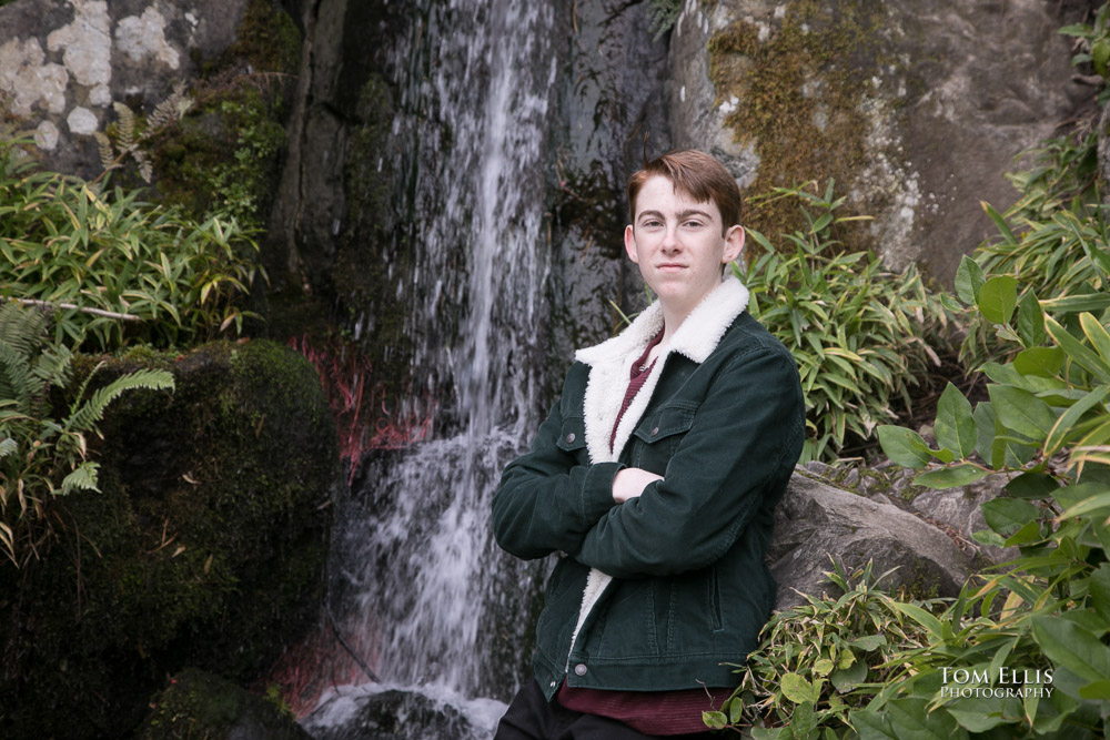 Seattle high school senior photography session at the Kubota Garden. Tom Ellis Photography, Seattle senior photographer