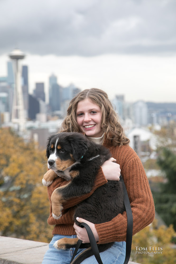 High school senior photo session with Rachel at Kerry Park and the Seattle Center. Tom Ellis Photography, Seattle senior photographer