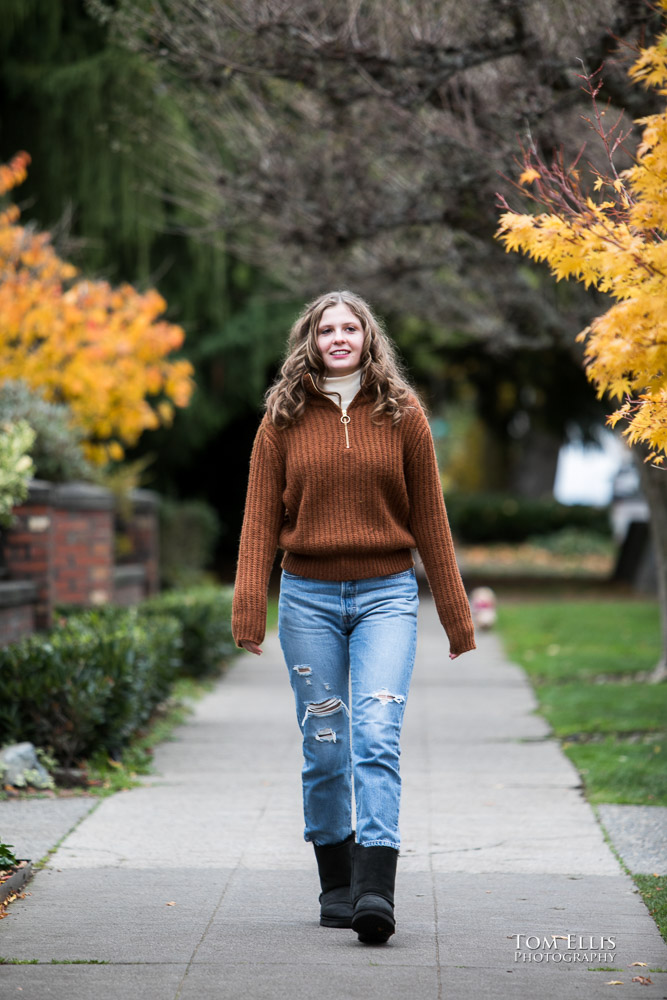 High school senior photo session with Rachel at Kerry Park and the Seattle Center. Tom Ellis Photography, Seattle senior photographer