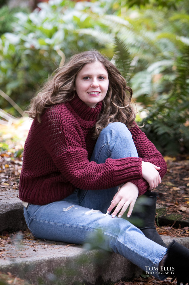 High school senior photo session with Rachel at Kerry Park and the Seattle Center. Tom Ellis Photography, Seattle senior photographer