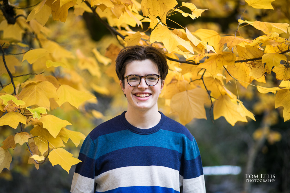 Seattle senior photography session at the Washington Arboretum - Tom Ellis Photography