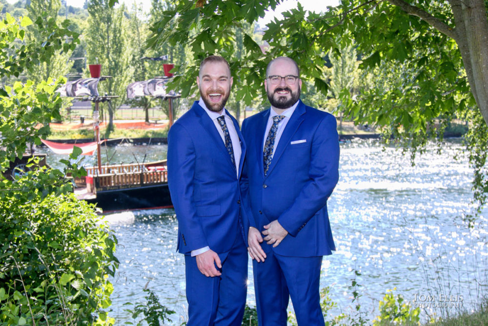 Seattle same-sex, gay, LGBTQ wedding at the Fremont Foundry. Tom Ellis Photography, Seattle same-sex wedding photography