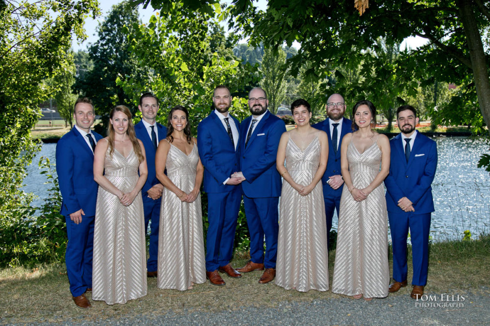 Seattle same-sex, gay, LGBTQ wedding at the Fremont Foundry. Tom Ellis Photography, Seattle same-sex wedding photography