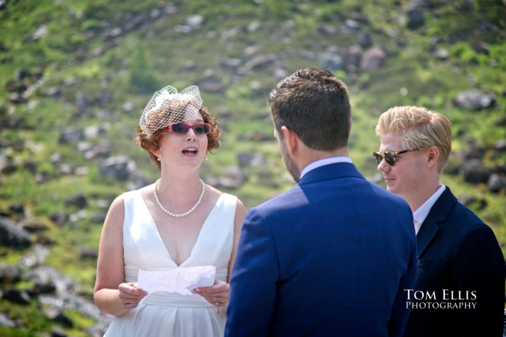 Destination adventure wedding at Mt Baker in Washington. Tom Ellis Photography, Seattle adventure photographer