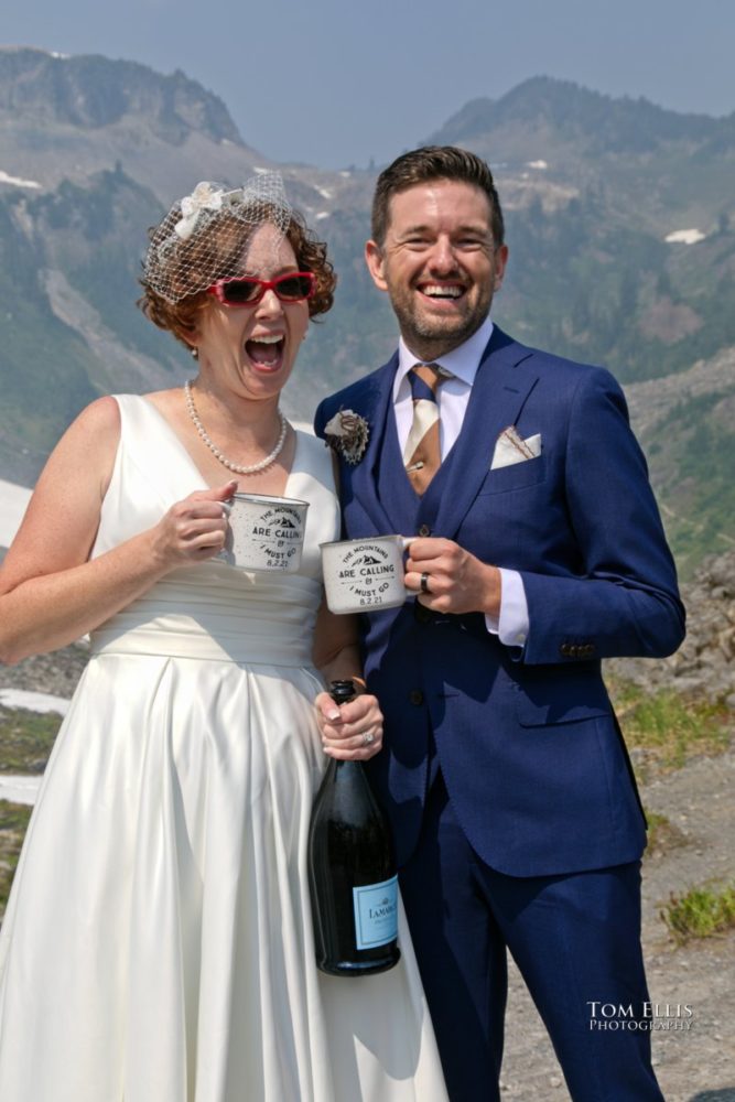 Destination adventure wedding at Mt Baker in Washington. Tom Ellis Photography, Seattle adventure photographer