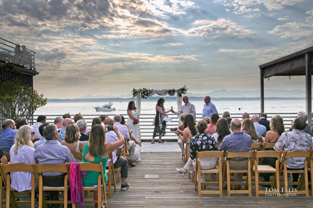 Seattle wedding at Ray's Boathouse. Tom Ellis Photography, Seattle wedding photographer