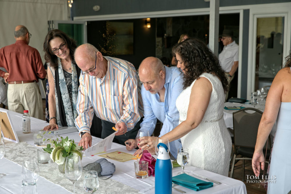 Seattle wedding at Ray's Boathouse. Tom Ellis Photography, Seattle wedding photographer