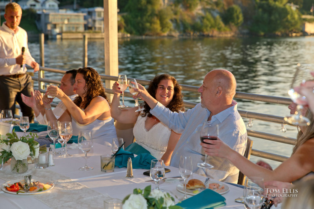 Seattle wedding at Ray's Boathouse. Tom Ellis Photography, Seattle wedding photographer