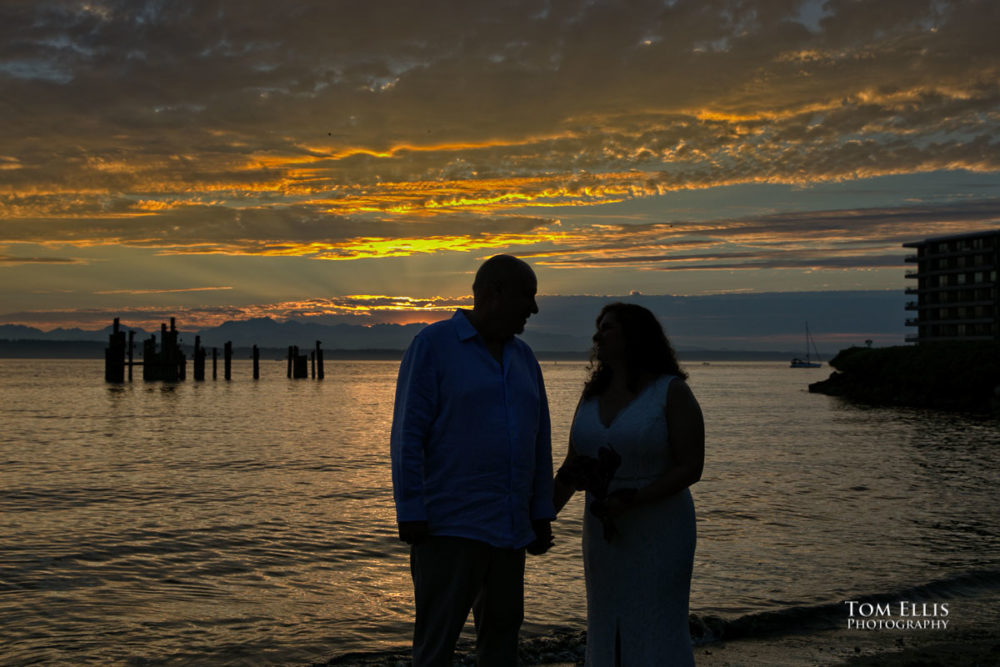 Seattle wedding at Ray's Boathouse. Tom Ellis Photography, Seattle wedding photographer