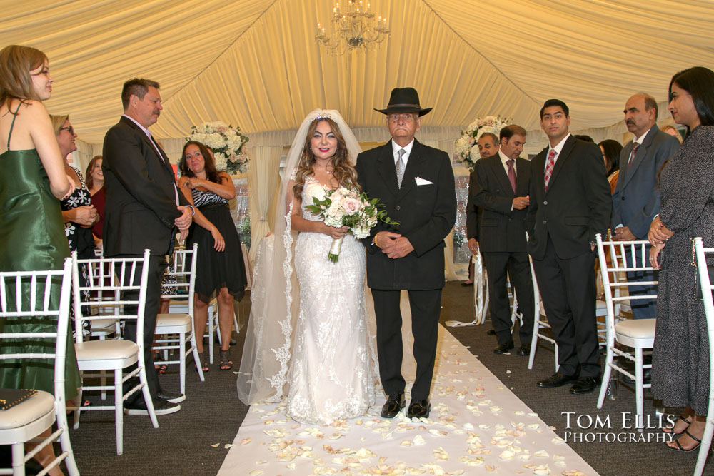 Sunny Seattle outdoor waterfront wedding. Tom Ellis Photography, Seattle wedding photographer