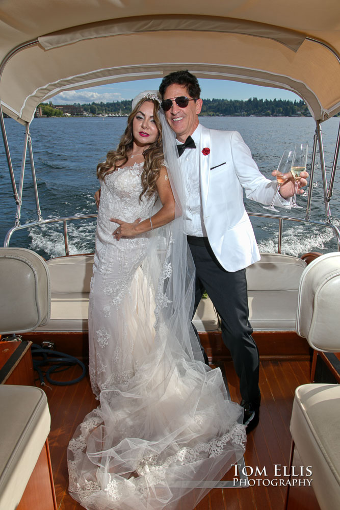 Sunny Seattle outdoor waterfront wedding. Tom Ellis Photography, Seattle wedding photographer