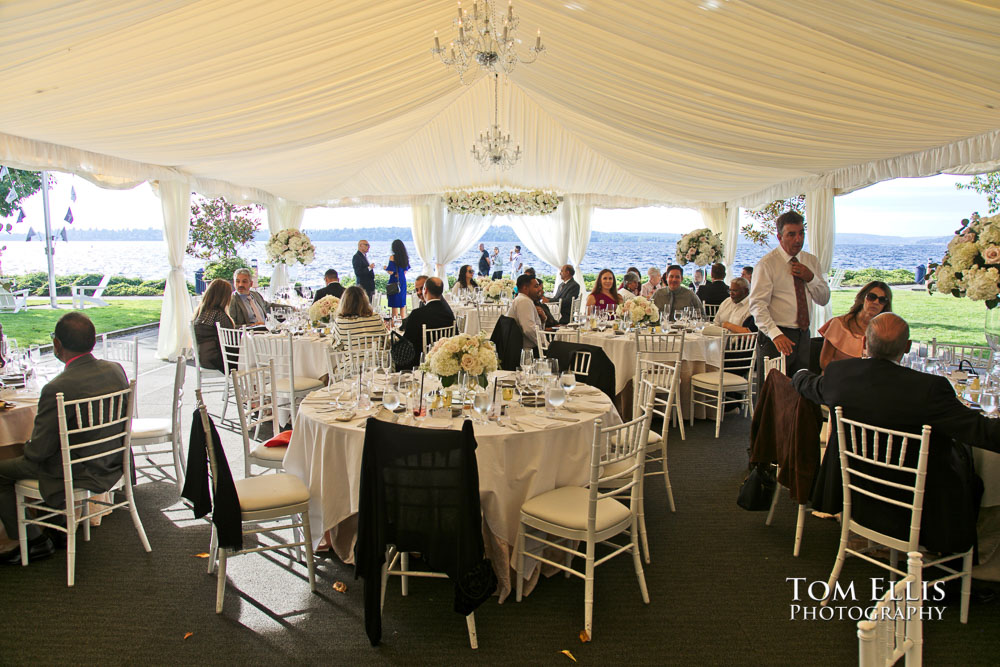 Sunny Seattle outdoor waterfront wedding. Tom Ellis Photography, Seattle wedding photographer