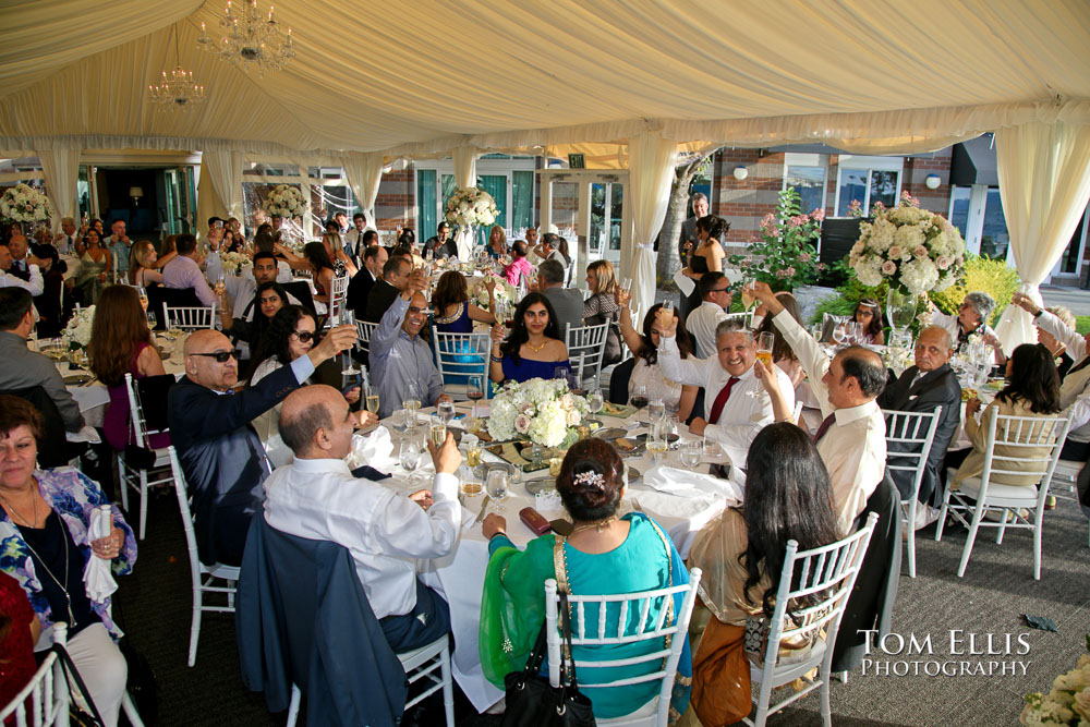 Sunny Seattle outdoor waterfront wedding. Tom Ellis Photography, Seattle wedding photographer