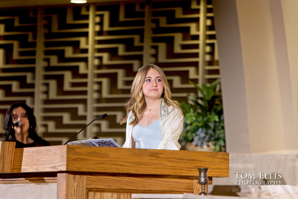 Seattle Bat Mitzvah, Tom Ellis Photography, Mitzvah photographer