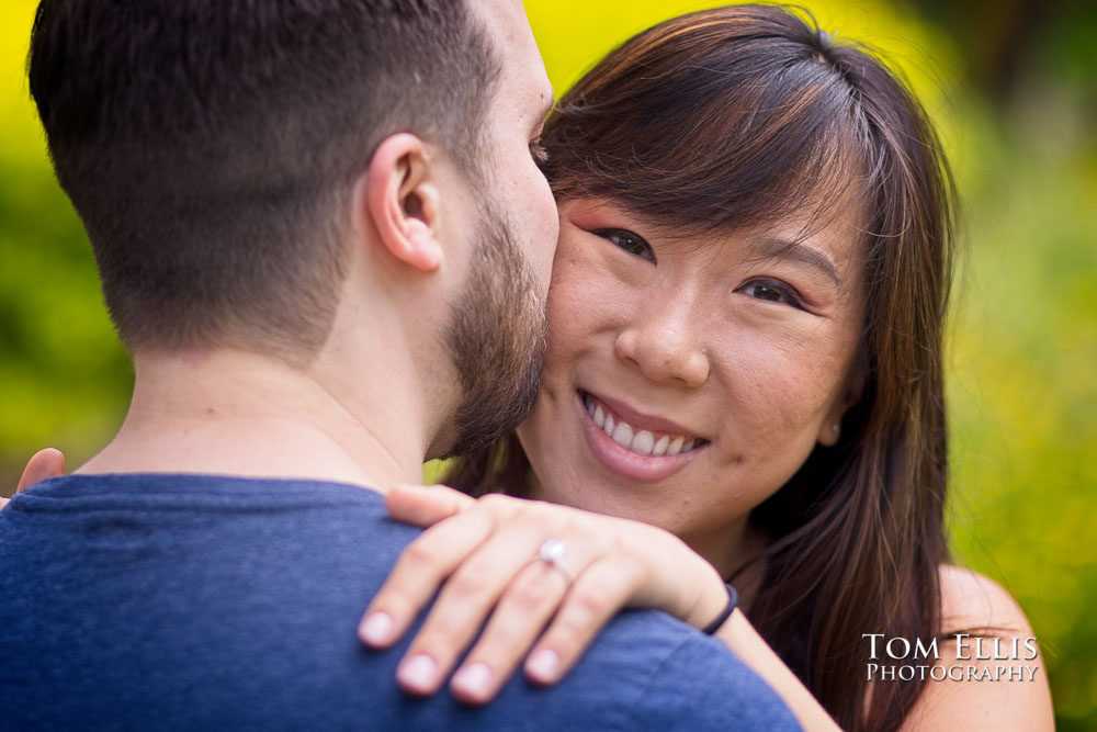 Seattle Kubota Garden surprise proposal. Tom Ellis Photography, Seattle engagement photographer