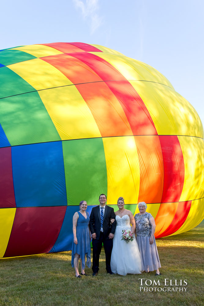 Seattle Hot Air Balloon Elopement Wedding