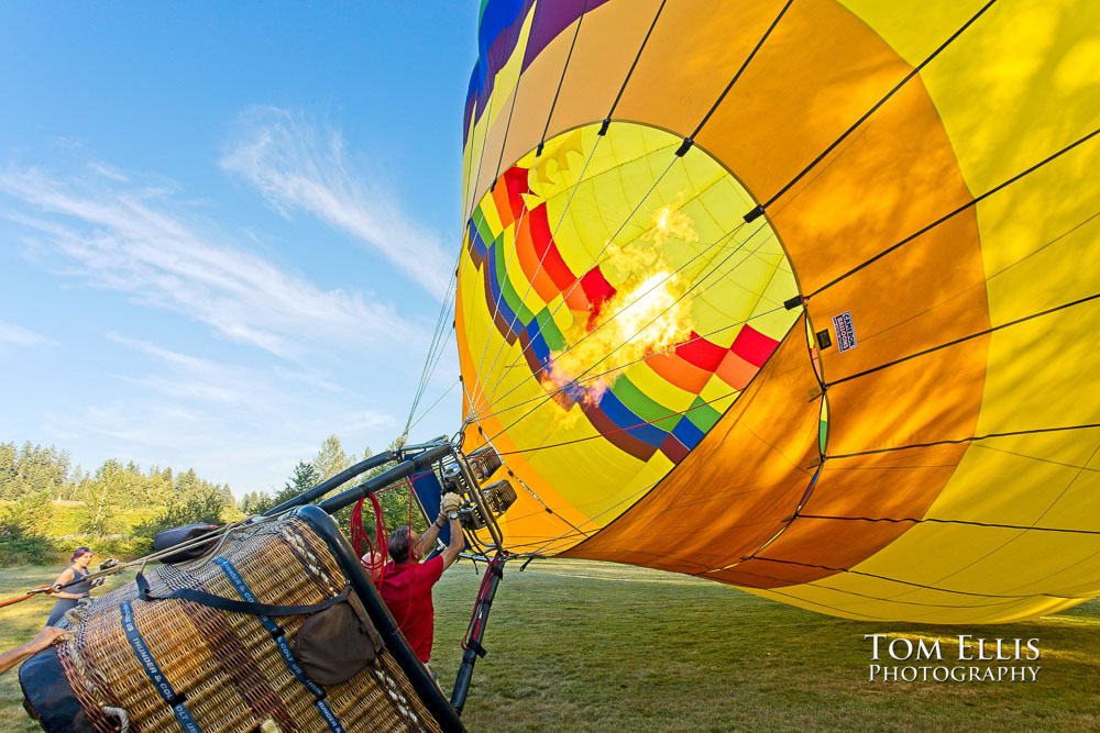 Seattle Hot Air Balloon Elopement Wedding