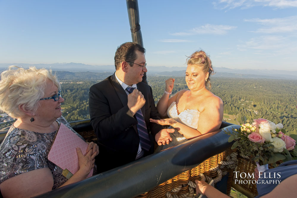 Seattle Hot Air Balloon Elopement Wedding