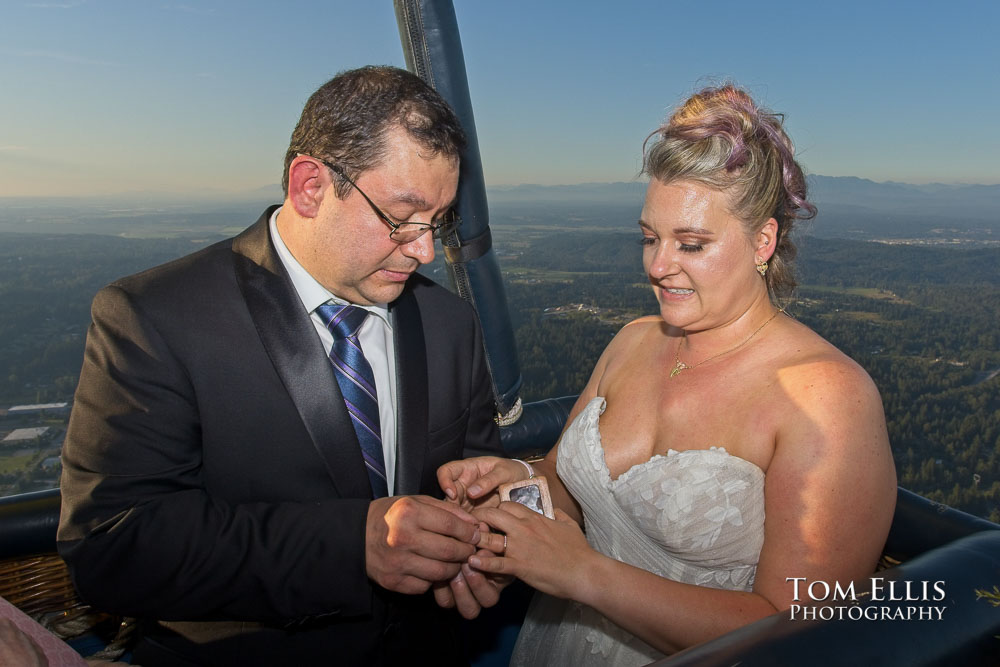 Seattle Hot Air Balloon Elopement Wedding