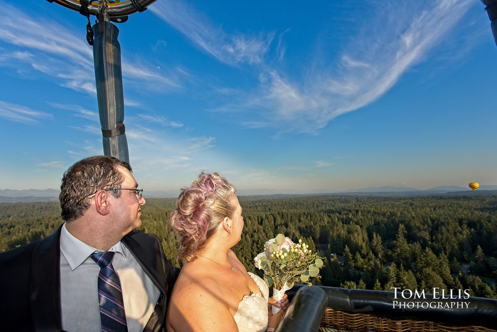 Seattle Hot Air Balloon Elopement Wedding