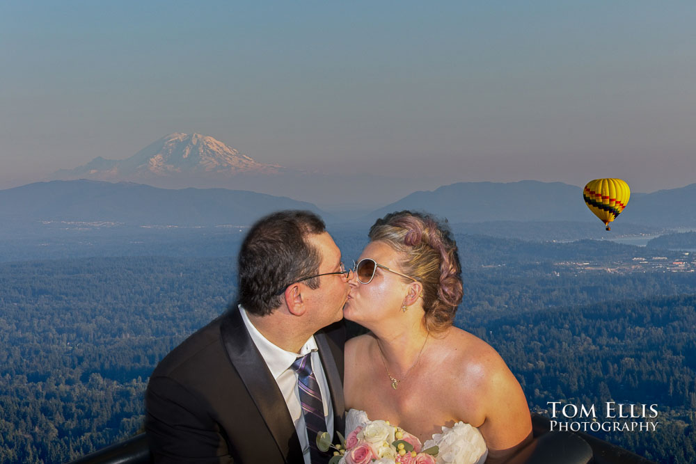 Seattle Hot Air Balloon Elopement Wedding