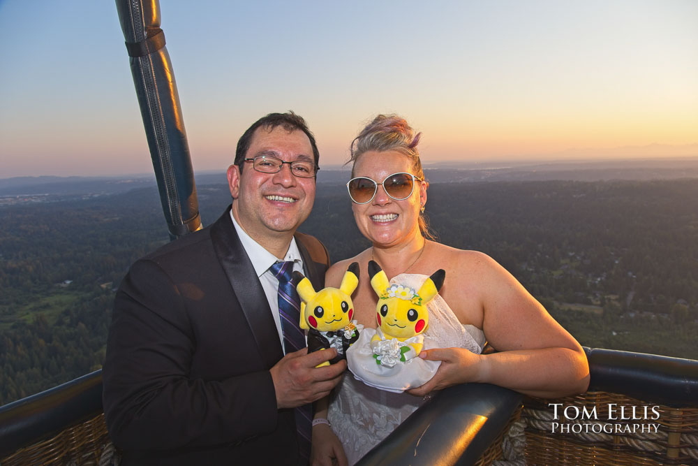 Seattle Hot Air Balloon Elopement Wedding