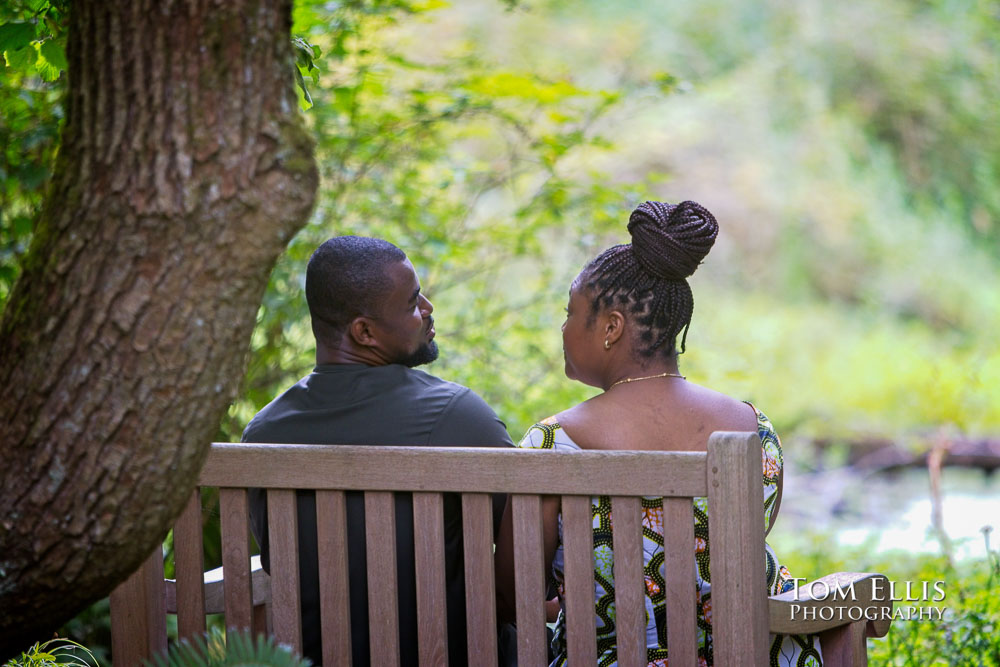 Seattle engagement photos, Bellevue Botanical Garden, Tom Ellis Photography