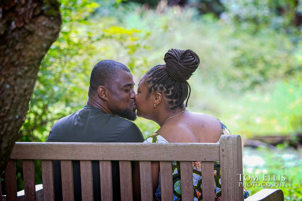 Seattle engagement photos, Bellevue Botanical Garden, Tom Ellis Photography