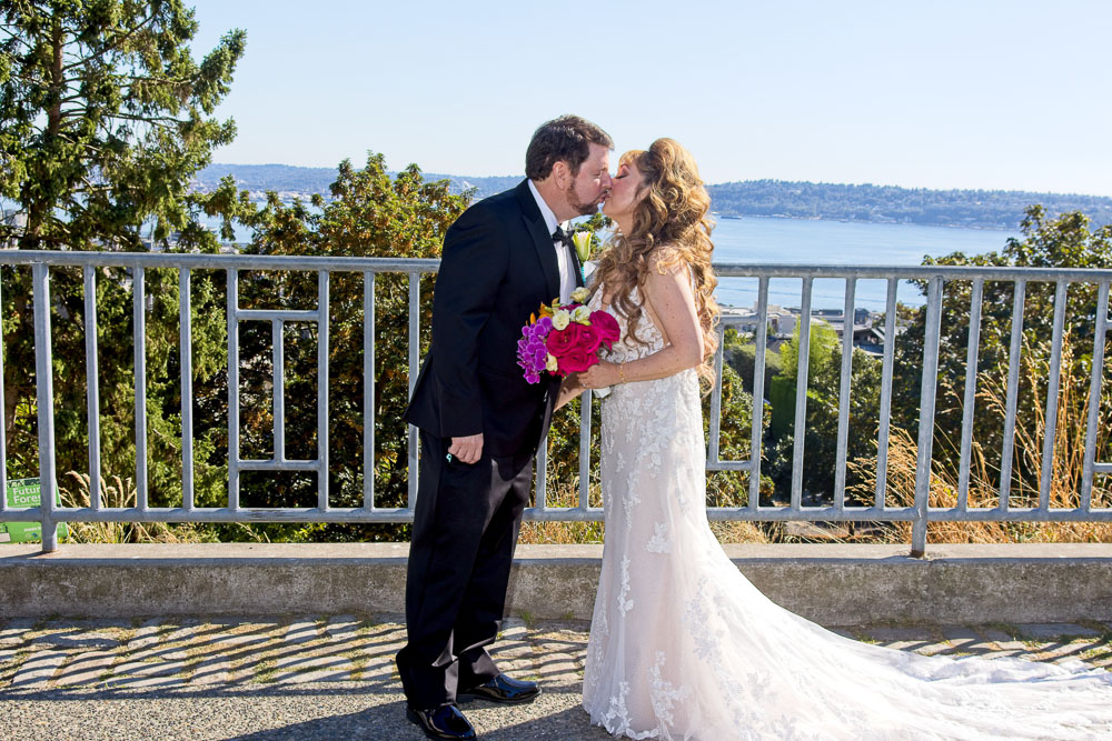 Ted and Alicia's wedding ceremony at Palisade in Seattle. Tom Ellis Photography, Seattle wedding photographer