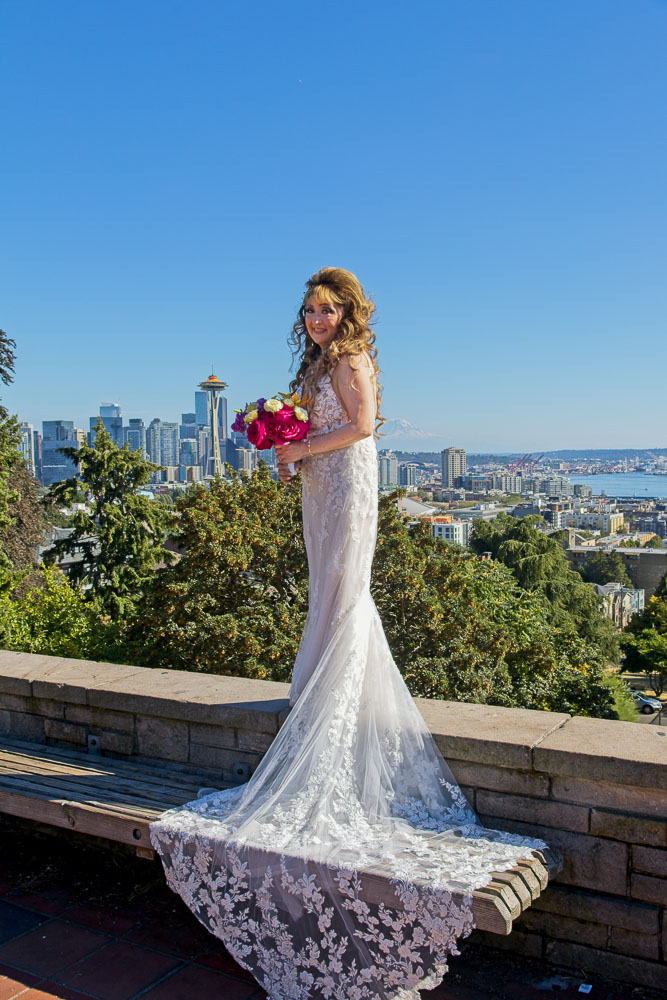 Ted and Alicia's wedding ceremony at Palisade in Seattle. Tom Ellis Photography, Seattle wedding photographer