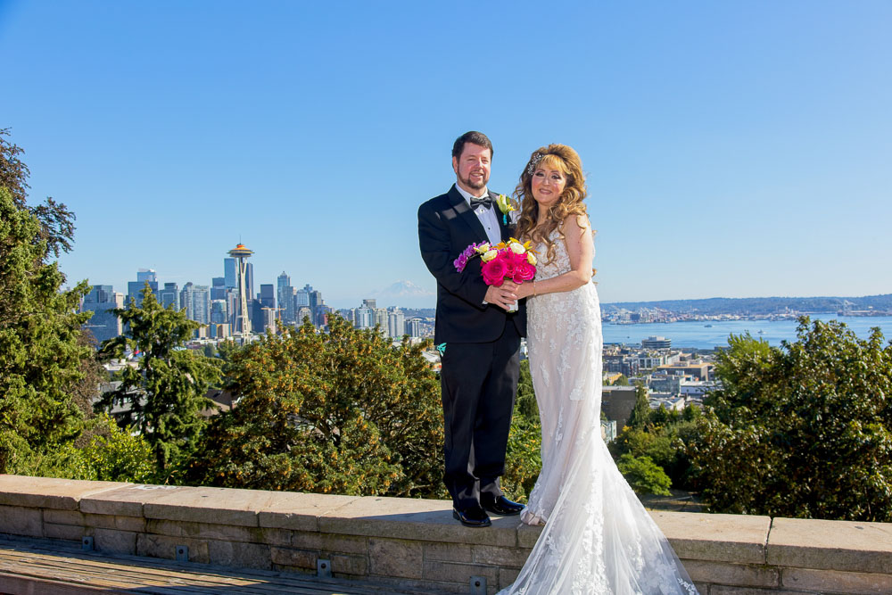 Ted and Alicia's wedding ceremony at Palisade in Seattle. Tom Ellis Photography, Seattle wedding photographer