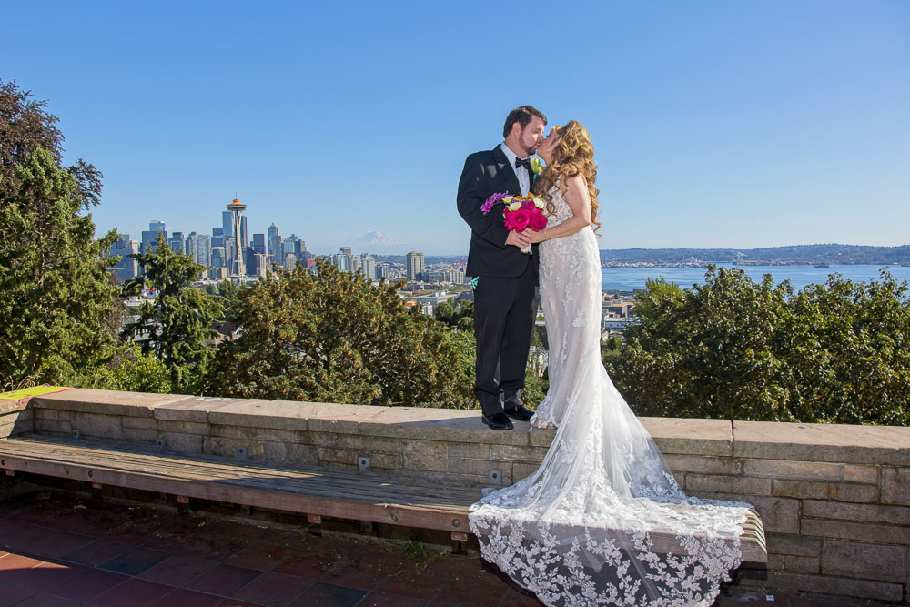 Ted and Alicia's wedding ceremony at Palisade in Seattle. Tom Ellis Photography, Seattle wedding photographer