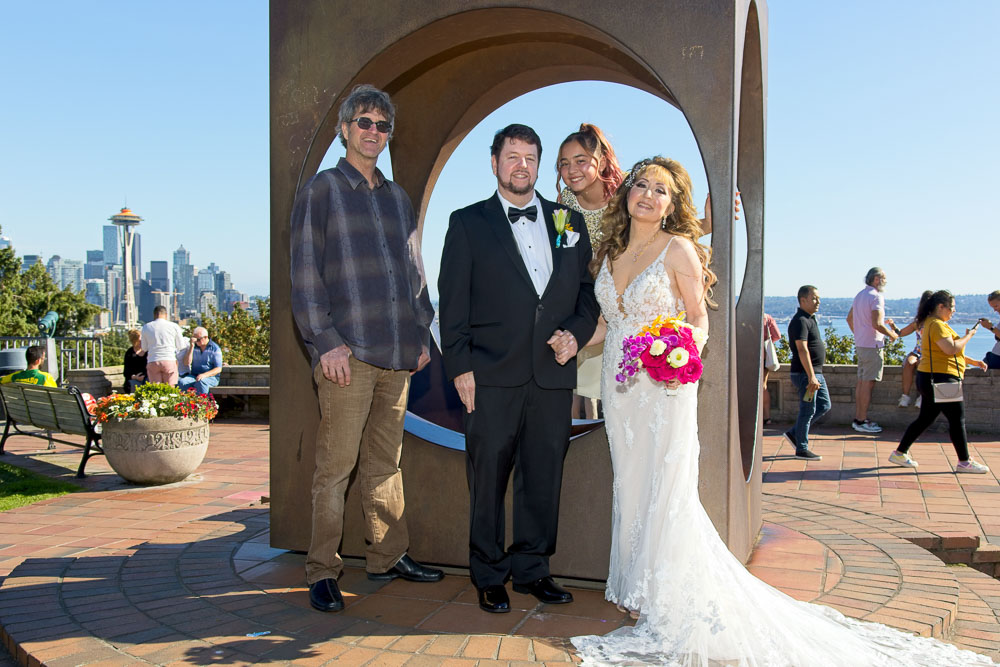 Ted and Alicia's wedding ceremony at Palisade in Seattle. Tom Ellis Photography, Seattle wedding photographer