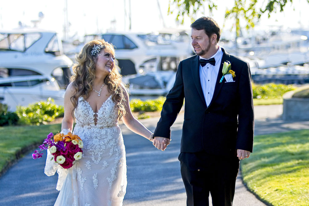 Ted and Alicia's wedding ceremony at Palisade in Seattle. Tom Ellis Photography, Seattle wedding photographer