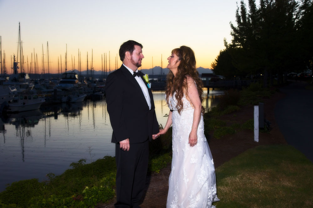 Ted and Alicia's wedding ceremony at Palisade in Seattle. Tom Ellis Photography, Seattle wedding photographer