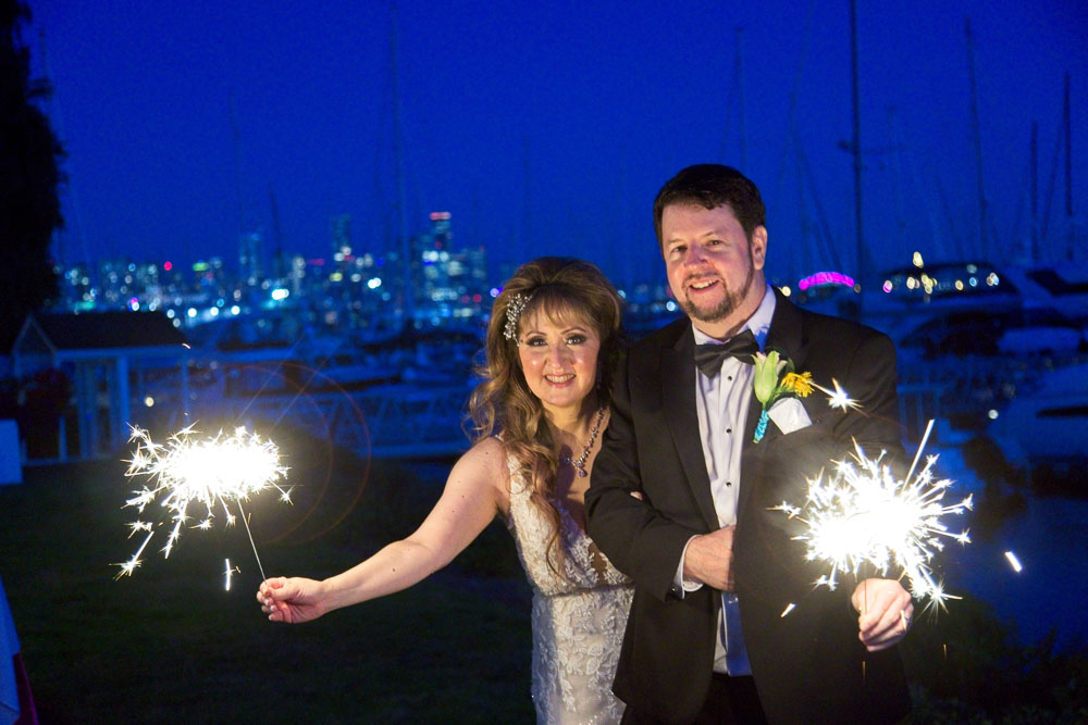 Ted and Alicia's wedding ceremony at Palisade in Seattle. Tom Ellis Photography, Seattle wedding photographer