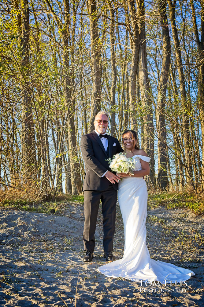 Seattle waterfront wedding Ray's Boathouse - Tom Ellis Photography