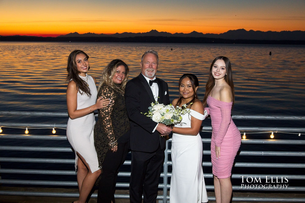 Seattle waterfront wedding Ray's Boathouse - Tom Ellis Photography