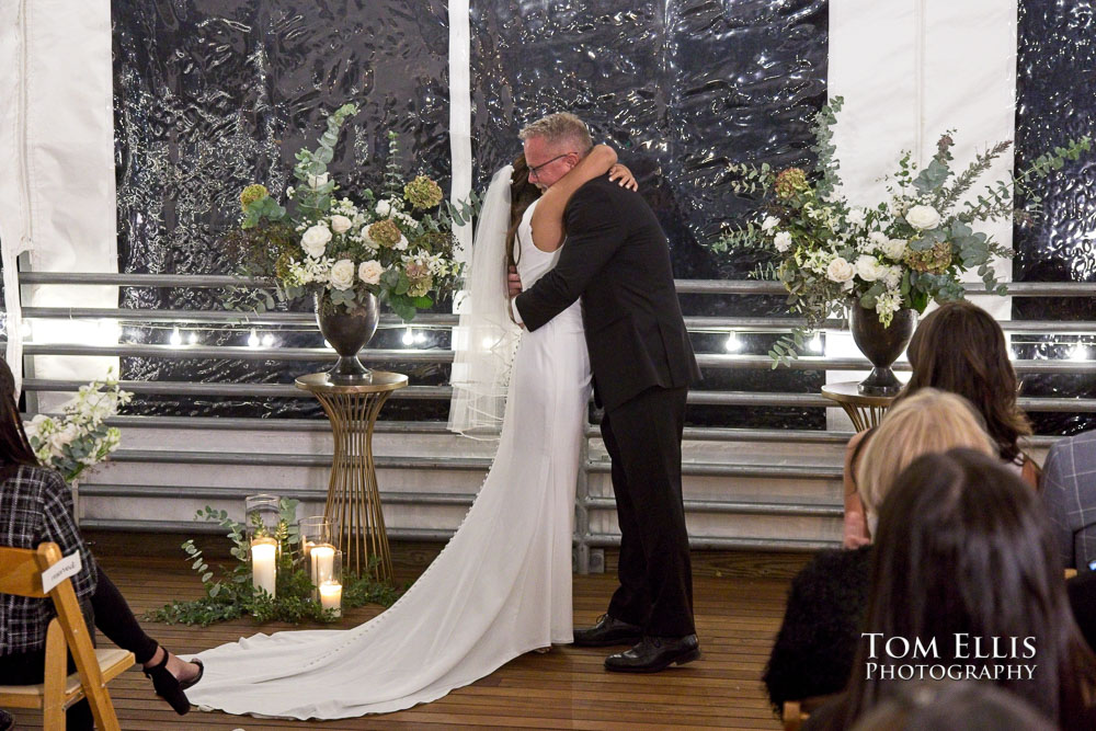 Seattle waterfront wedding Ray's Boathouse - Tom Ellis Photography